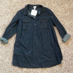 Denim Maternity Shirt